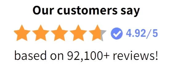 GiantMax rated 4.92 out of 5 based on 92,100+ reviews